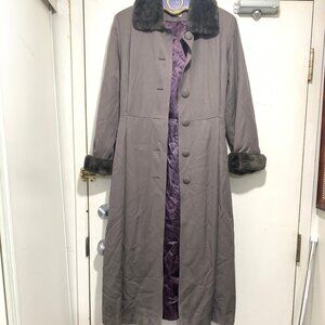 VINTAGE HILARY RADLEY BELTED WOOL TRENCH COATS SIZE 10